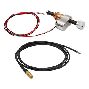 PIA25VF - 25 mm Travel, Vacuum-Compatible Piezo Inertia Actuator, Ø3/8in Mounting Barrel