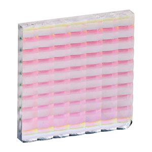 MLA12 - 10.0 mm x 9.8 mm PMMA Microlens Array, AR Coated: 650 - 1050 nm, EFL = 4.7 mm