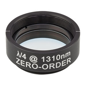 WPQ10M-1310 - Ø1in Zero-Order Quarter-Wave Plate, SM1-Threaded Mount, 1310 nm