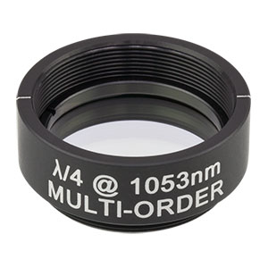 WPMQ10M-1053 - Ø1in Multi-Order Quarter-Wave Plate, SM1-Threaded Mount, 1053 nm