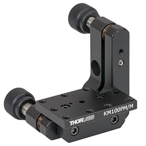 KM100PM/M - Kinematic Prism Mount, 25.4 mm Deep, M4 Taps