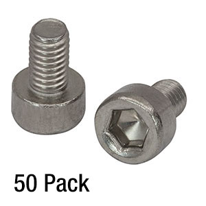 SH3M5 - M3 x 0.5 Stainless Steel Cap Screw, 5 mm Long, 50 Pack