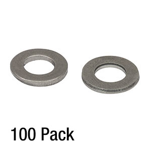 W25S050 - 1/4in Washer, M6 Compatible, Stainless Steel, 100 Pack