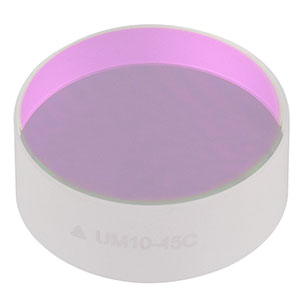 UM10-45C - Ø1in Low GDD Ultrafast Mirror, 1400 nm - 1700 nm, 45° AOI