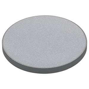 DG10-220-F01 - Ø1in UV-Enhanced Al Reflective Ground Glass Diffuser, 220 Grit