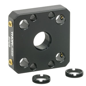 SP09 - 16 mm Cage Plate for Ø7 mm Optic, 2 SM7RR Retaining Rings Included