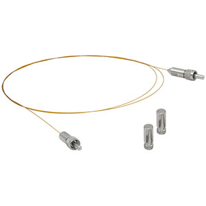 MV11L1 - Ø100 µm, 0.22 NA, UHV, High-Temp. SMA Patch Cable, High OH, 1 m Long