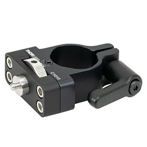 C1010 - Compact Ø1in Post Mounting Clamp, 8-32 Threaded Stud, Included Quick-Release Handle