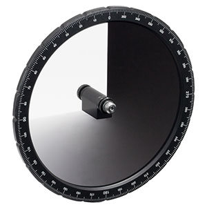 NDC-100C-2M-B - Mounted Continuously Variable ND Filter, Ø100 mm, OD: 0.04 - 2.0, ARC: 650 - 1050 nm