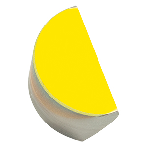 PFD05-03-M02 - Ø1/2in MIR-Enhanced  Gold D-Shaped Mirror, 2 - 20 µm