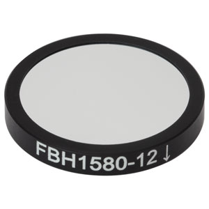 FBH1580-12 - Hard-Coated Bandpass Filter, Ø25 mm, CWL = 1580 nm, FWHM = 12 nm