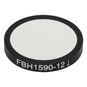 FBH1590-12 - Hard-Coated Bandpass Filter, Ø25 mm, CWL = 1590 nm, FWHM = 12 nm