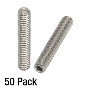 SS8S100 - 8-32 Stainless Steel Setscrew, 1in Long, 50 Pack