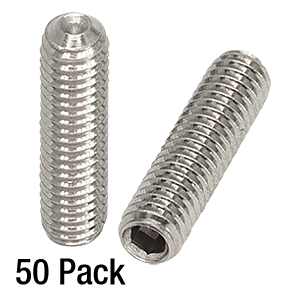 SS4MS16 - M4 x 0.7 Stainless Steel Setscrew, 16 mm Long, 50 Pack