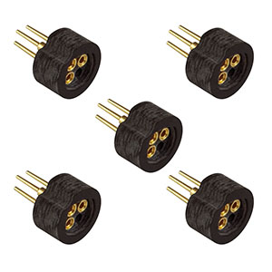 S038S-P5 - Laser Diode Socket for Ø3.8 mm Laser, 3 Pin, 5 Pack