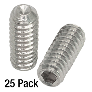 SS25S0625 - 1/4in-20 Stainless Steel Setscrew, 5/8in Long, 25 Pack