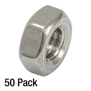 N4MS07 - M4 x 0.7 Stainless Steel Nut, 50 Pack