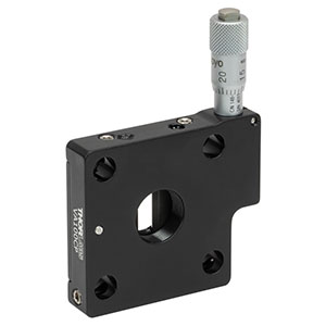 VA100CP - 30 mm Cage System Adjustable Slit, 8-32 Tap, Imperial Micrometer
