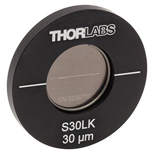 S30LK - Ø1in Mounted Slit, 30 ± 2 µm Wide, 10 mm Long