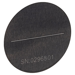 S40ULK - Ø1/2in Unmounted Slit, 40 ± 3 µm Wide, 10 mm Long