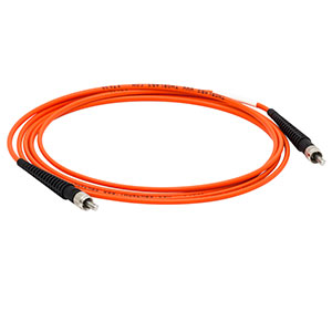 M151L02 - Ø200 µm, 0.22 NA, TECS Double Clad, SMA-SMA Fiber Patch Cable, High OH, 2 m Long