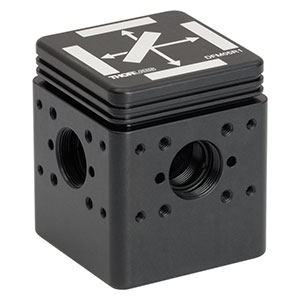 DFM05R1 - Kinematic Fluorescence Filter Cube for Ø12.5 mm Fluorescence Filters, 16 mm Cage Compatible, Right-Turning, 8-32 Tapped Holes