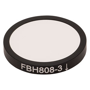 FBH808-3 - Hard-Coated Bandpass Filter, Ø25 mm, CWL = 808 nm, FWHM = 3 nm