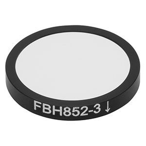 FBH852-3 - Hard-Coated Bandpass Filter, Ø25 mm, CWL = 852 nm, FWHM = 3 nm