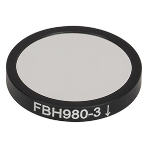 FBH980-3 - Hard-Coated Bandpass Filter, Ø25 mm, CWL = 980 nm, FWHM = 3 nm
