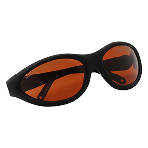 LG19B - Laser Safety Glasses, Amber Lenses, 22% Visible Light Transmission, Sport Style