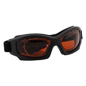 LG19C - Laser Safety Glasses, Amber Lenses, 22% Visible Light Transmission, Modern Goggle Style