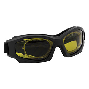 LG20C - Laser Safety Glasses, Green Lenses, 45% Visible Light Transmission, Modern Goggle Style