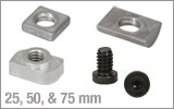 T-Nuts and Screws for 50 mm Rails