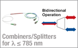 Visible/NIR, 2-Wavelength, SM WDMs